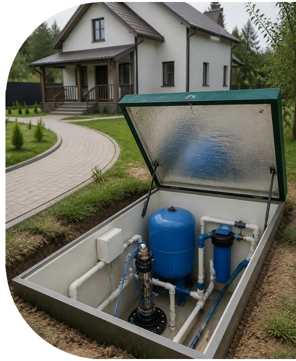 Автономное водоснабжение дома в Ельце от 154020 р. | АПаруса-Елц